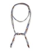 Floral-print Chiffon Neckerchief