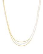 Delicate 3-strand Mother-of-pearl Necklace
