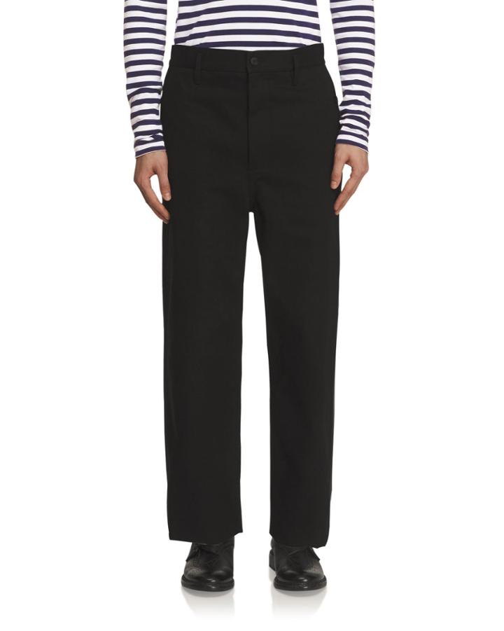 Twill Workwear Trousers, Black