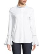 Thayer Italian Stretch-cotton Blouse