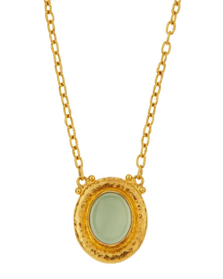 Gurhan 24k Muse Aqua Chalcedony Pendant Necklace, Women's