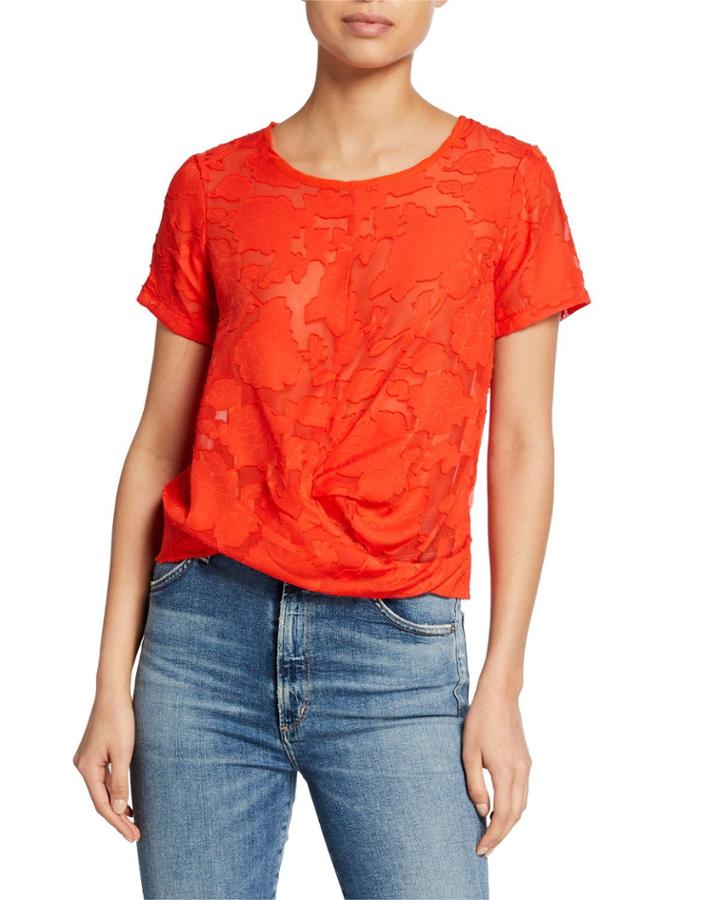 Burnout Front Knot T-shirt