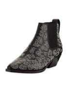 Westin Leopard-studded Chelsea Booties