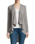 Ribbed Open-front Jacket
