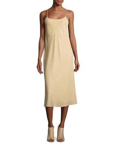 Velvet Camisole Slip Dress, Dill