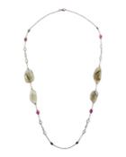 Mixed Stone-station Long Chain Necklace