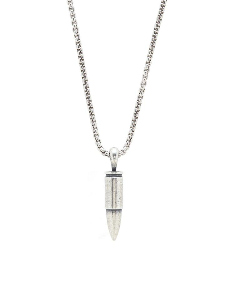 Men's Bullet Pendant Necklace