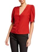 Olivia V-neck Button-front
