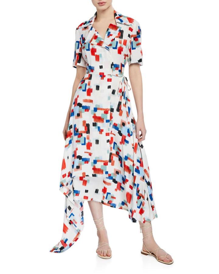 Scribble Print Short-sleeve