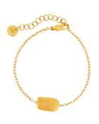 Delicati 18k Rectangle Bead Bracelet