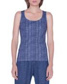 Printed Cotton Jersey Tank