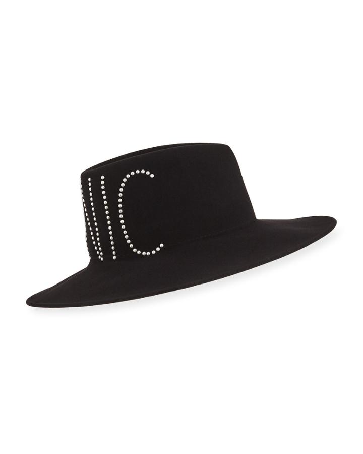 Harlowe Crystal-embellished Iconic Wool Hat
