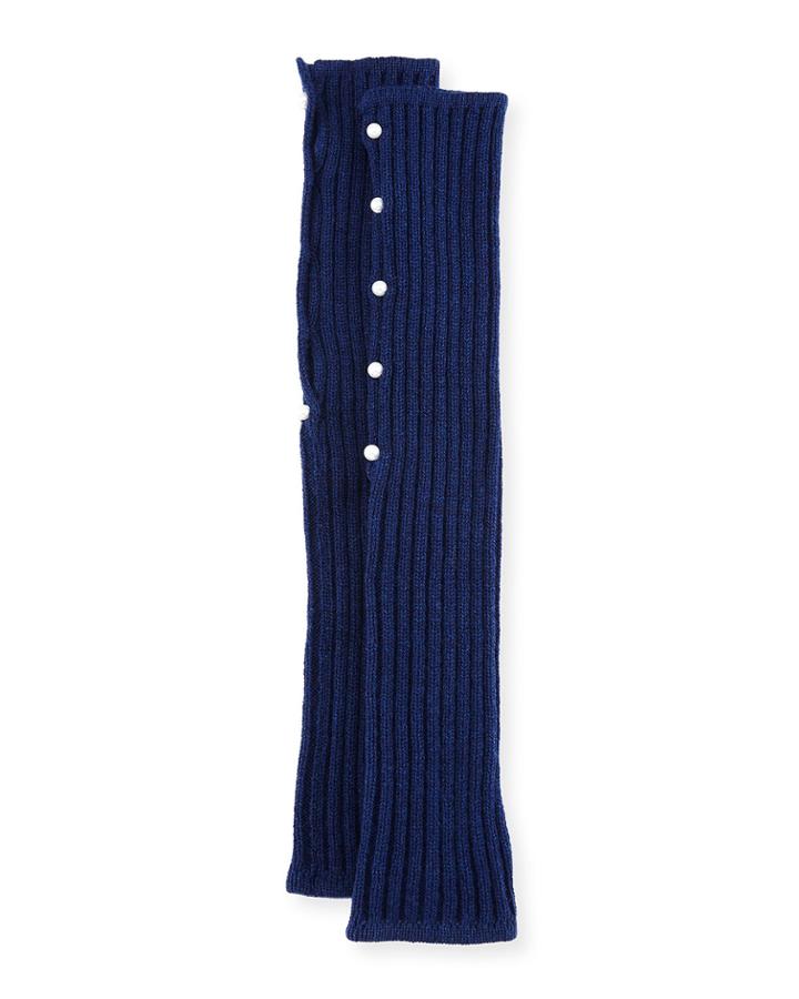 Cashmere Arm Cuffs W/ Pearly Beads
