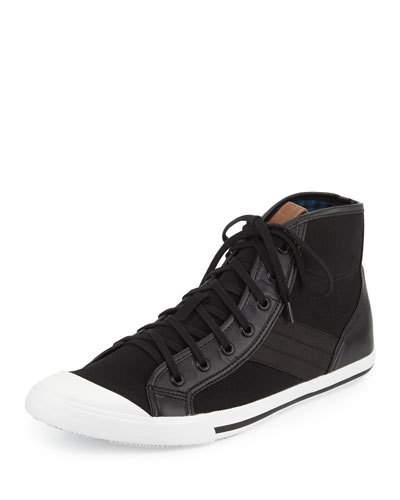 Earl Hi Cap-toe Canvas Sneaker, Jet Black
