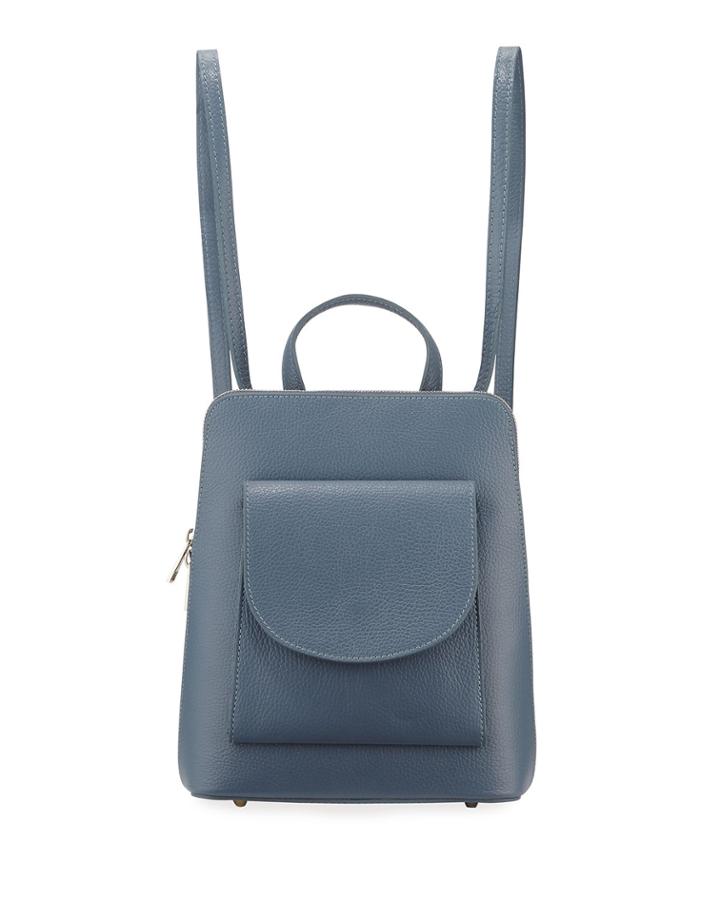 Slim Leather Medium Backpack