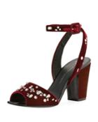 Veronica Velvet Ankle-strap
