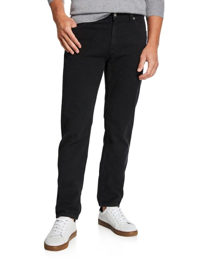 Men's Garment-dyed Moleskin Pants, Charcoal