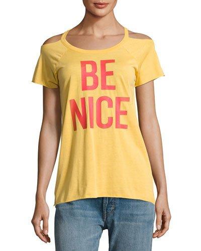 Be Nice Cold-shoulder Tank Top,