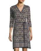 Matte Jersey Self-tie Wrap Dress