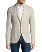 Deconstructed Poplin Blazer Jacket