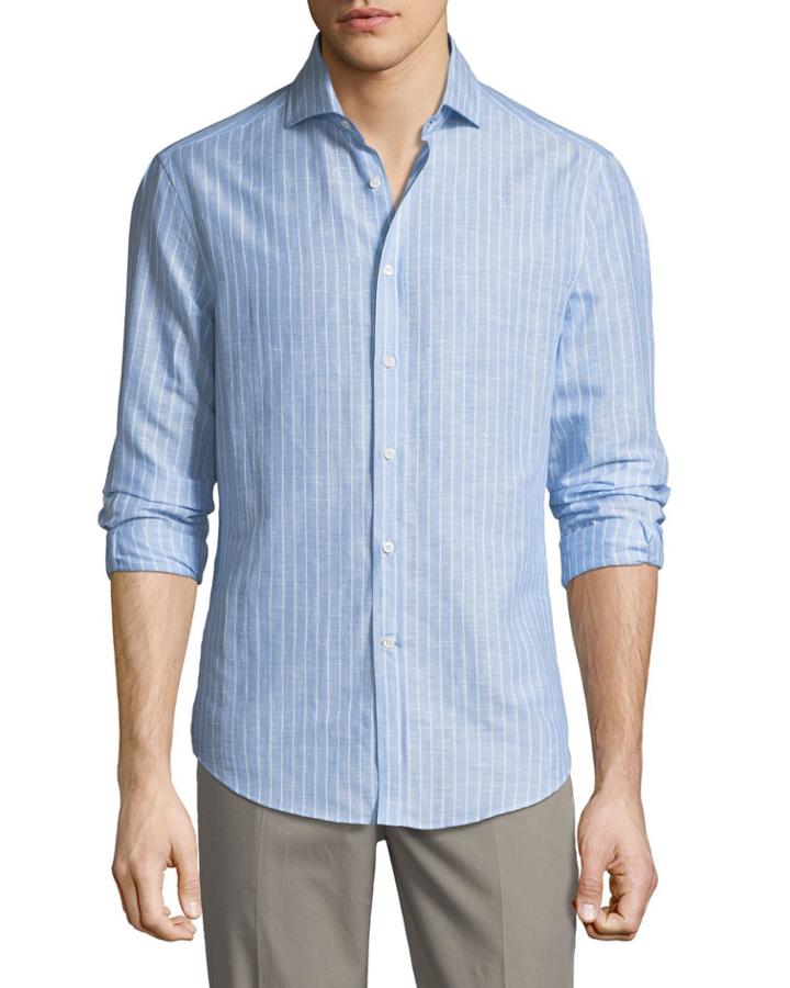 Slim-fit French Collar