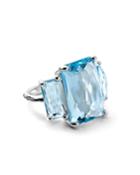 Rock Candy&reg; Three-stone Cocktail Ring In Blue Topaz