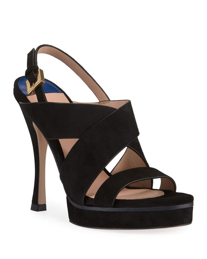 Hester Suede Crisscross Platform