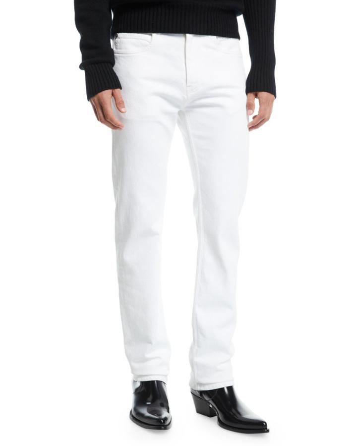 Men's Straight-leg Solid Denim Jeans