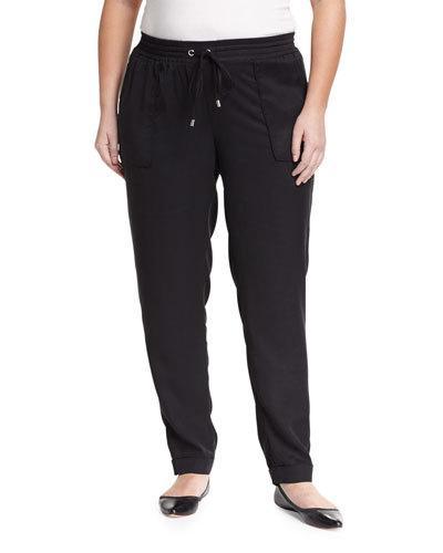 Surplus Twill Drawstring Pants, Black,