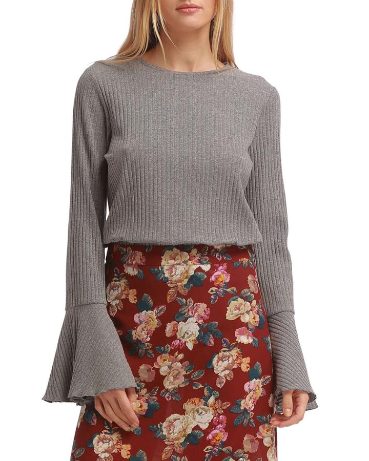 Jill Bell-sleeve Ribbed