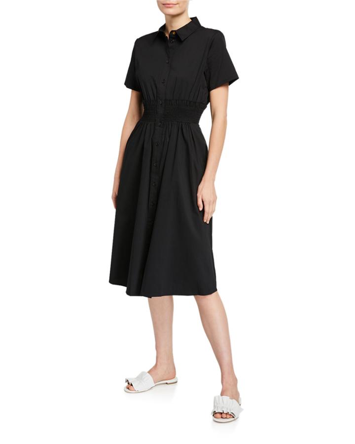 Fit-and-flare Smocked