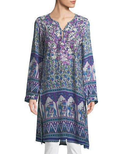 Cari Elephant Print Tunic