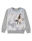 Girl's Regine Winged Horse Print Tee,