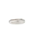 18k White Gold Diamond Row Ring,
