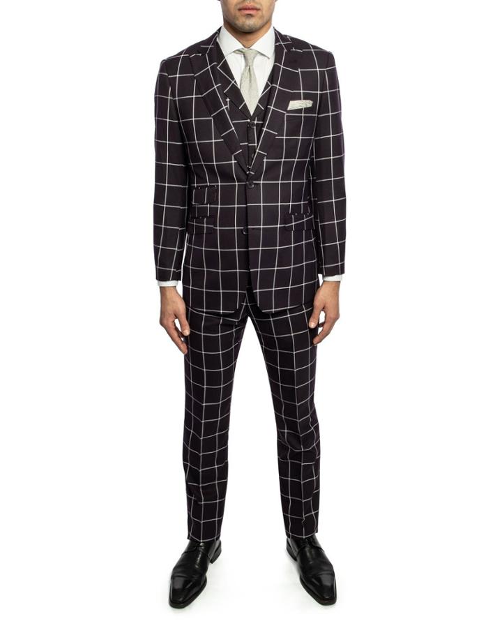 Men's Slim-fit Striped Twill