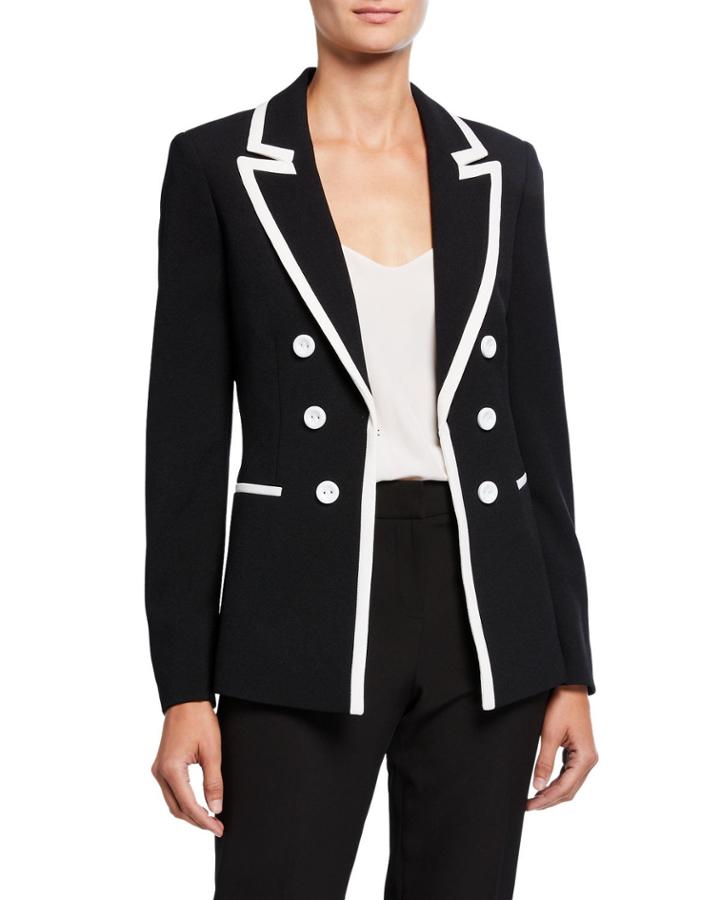 Faux Double-breasted Blazer