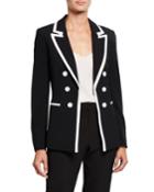 Faux Double-breasted Blazer