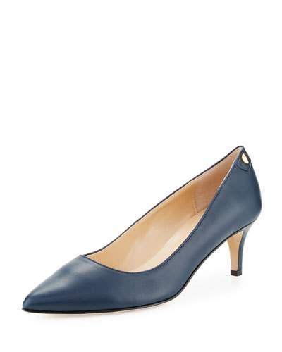 Stroll Leather Slip-on Pump, Blue