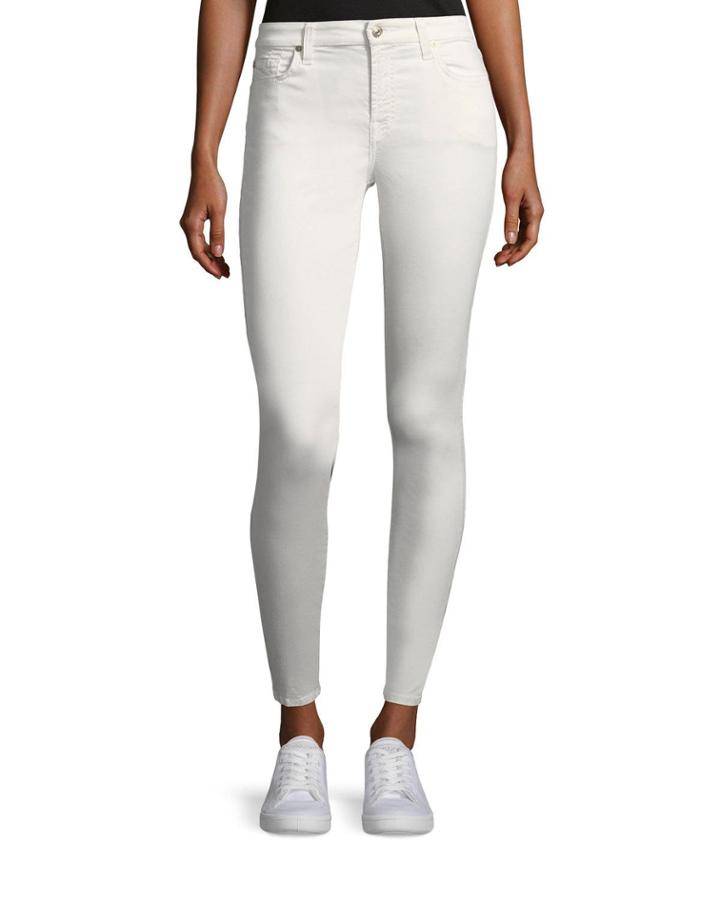 B(air) Mid-rise Ankle Skinny Jeans With Faux Front Pockets
