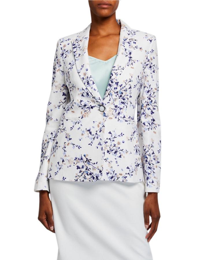 Floral One-button Peak