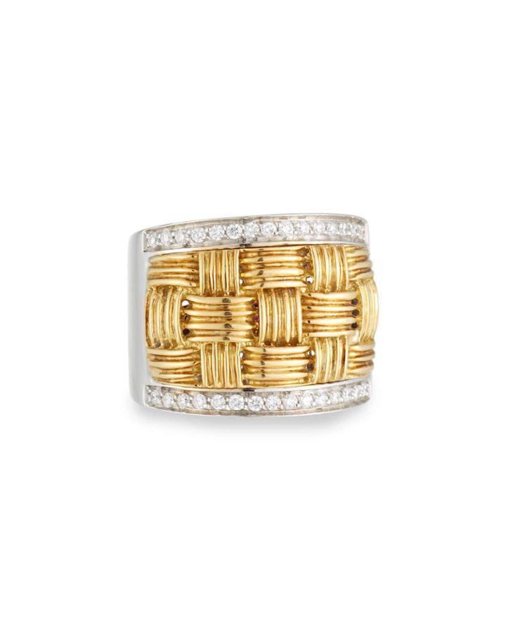 18k Two-tone Appassionata Diamond Ring,