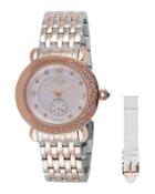37mm Marsala Asymmetric Bracelet Watch, Two-tone