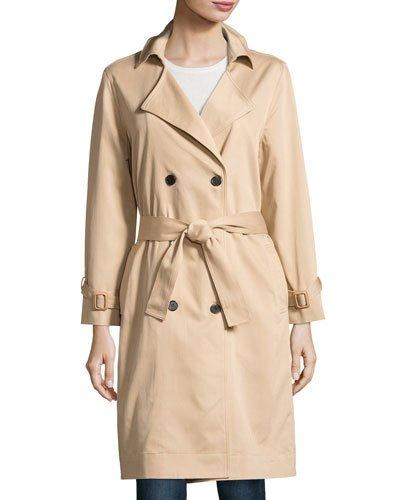 Ali Twill Trench Coat, Tan
