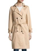 Ali Twill Trench Coat, Tan
