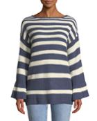 Soho Knit Striped Bell-sleeve