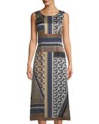 Sebella Sleeveless Piazetta Patchwork Silk