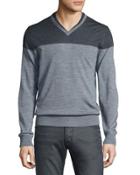 Rolled Double-collar Pullover