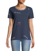 Chatty Chat Embroidered Tee