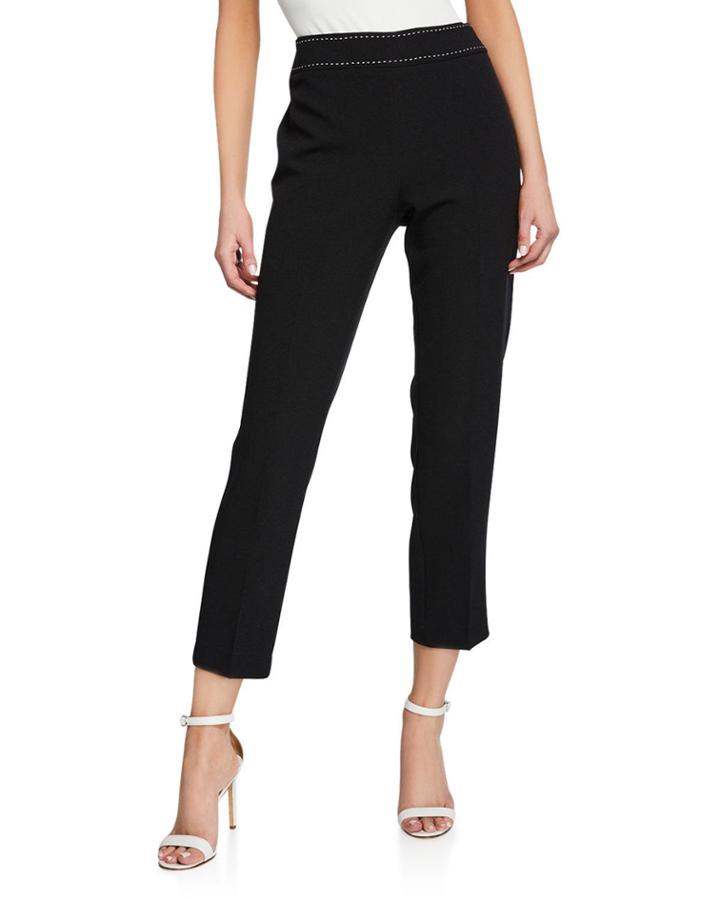 Straight-leg Pants W/ Detail