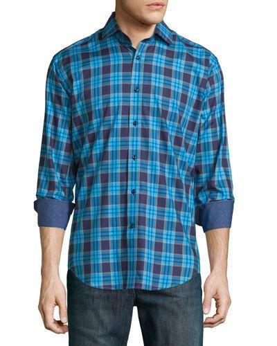 Long-sleeve Plaid Woven Sport